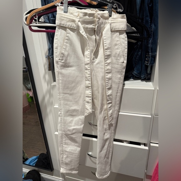 Express White High-Waisted Pants - Picture 1 of 5